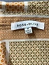 Rose + Olive 100% Polyester Color Block Tan Long Sleeve Blouse Size M - photo 7