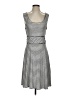 Max Studio Stripes Gray Casual Dress Size S - photo 1