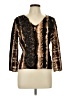 Alberto Makali 100% Polyester Gold 3/4 Sleeve Blouse Size L - photo 1