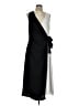 MNG 100% Polyester Color Block Black Cocktail Dress Size 12 - photo 1