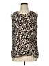 Halogen 100% Polyester Ivory Sleeveless T-Shirt Size 1X - photo 1