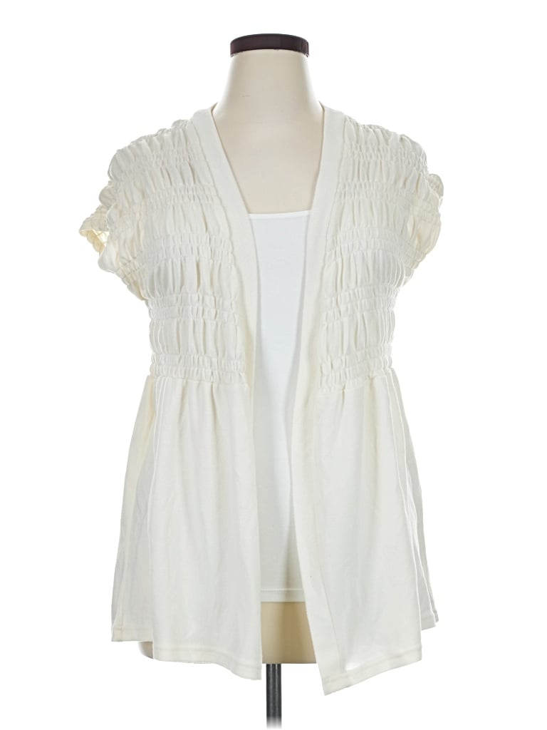 Pre-owned Lularoe Cardigan Sweater In Ivory