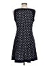 Chaps Polka Dots Blue Casual Dress Size L (petite) - photo 2