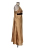 Morgan Taylor 100% Polyester Metallic Gold Cocktail Dress Size M - photo 4