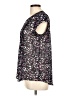 Fun2Fun 100% Polyester Animal Print Black Short Sleeve Blouse Size L - photo 5
