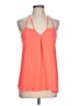 Express 100% Polyester Orange Sleeveless Blouse Size L - photo 1