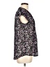 Fun2Fun 100% Polyester Animal Print Black Short Sleeve Blouse Size L - photo 4