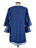 Haute Hippie 100% Polyester Blue 3/4 Sleeve Blouse Size XS - photo 2