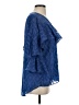 Haute Hippie 100% Polyester Blue 3/4 Sleeve Blouse Size XS - photo 4