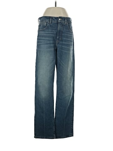 Madewell The Longline Straight Jean in Greendale Wash (view 1)