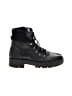 Bamboo Black Ankle Boots Size 7 1/2 - photo 1