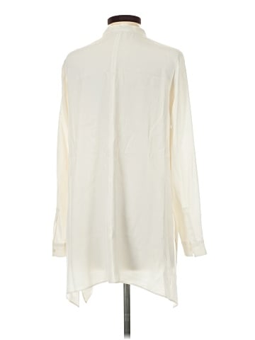 Lafayette 148 New York Long Sleeve Silk Top (view 2)