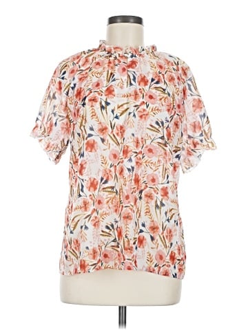 Allegra K Short Sleeve Blouse (view 1)