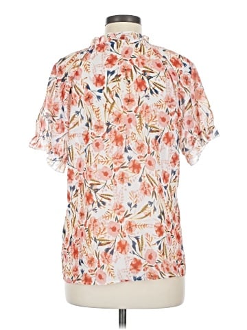 Allegra K Short Sleeve Blouse (view 2)