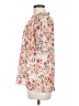 Allegra K 100% Polyester Floral Orange Short Sleeve Blouse Size M - photo 5