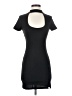 Aqua Solid Black Casual Dress Size XS - photo 1