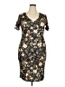 Unbranded Print Black Casual Dress Size XXL - photo 1