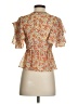 Zara Basic Orange Pink Short Sleeve Blouse Size XS - photo 2