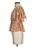 Zara Basic Orange Pink Short Sleeve Blouse Size XS - photo 5