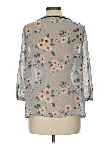 LC Lauren Conrad 3/4 Sleeve Blouse (view 2)