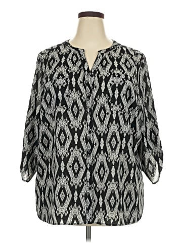Faded Glory 3/4 Sleeve Blouse (view 1)