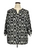 Faded Glory Silver 3/4 Sleeve Blouse Size 3X - photo 1