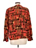 Jordan 100% Polyester Orange Long Sleeve Blouse Size 10 - photo 2