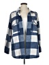 MELLODAY Checkered-gingham Blue Coat Size XL - photo 1