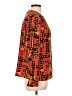 Jordan 100% Polyester Orange Long Sleeve Blouse Size 10 - photo 4