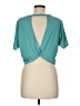 Fabletics Teal Short Sleeve Top Size M - photo 2