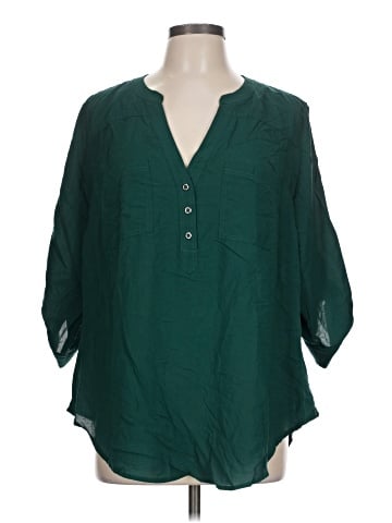 Torrid 3/4 Sleeve Blouse (view 1)
