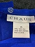 Chaus 100% Silk Solid Blue Silk Skirt Size 14 - photo 4