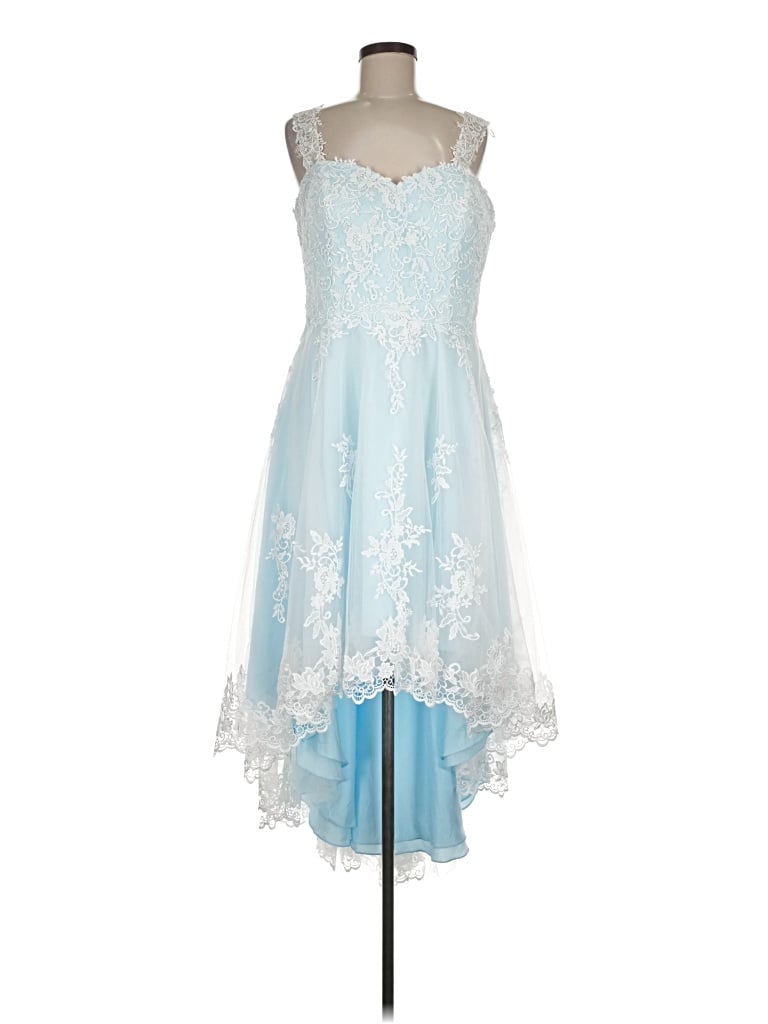 Pre-owned Assorted Brands Cocktail Dress In Blue