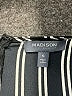 Madison 100% Polyester Stripes Black Jumpsuit Size S - photo 4
