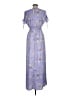 Bar III 100% Polyester Paisley Blue Casual Dress Size M - photo 2