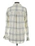 Faherty 100% Cotton Plaid Ivory Long Sleeve Blouse Size S - photo 2