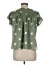Zara Basic Polka Dots Green Short Sleeve Blouse Size M - photo 2