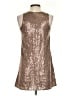 Ellison 100% Polyester Metallic Brown Cocktail Dress Size S - photo 2