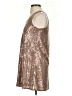 Ellison 100% Polyester Metallic Brown Cocktail Dress Size S - photo 5