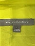 NY Collection 100% Polyester Yellow Long Sleeve Blouse Size L - photo 7