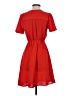 Monteau 100% Polyester Solid Red Casual Dress Size XS - photo 2