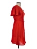 Monteau 100% Polyester Solid Red Casual Dress Size XS - photo 4