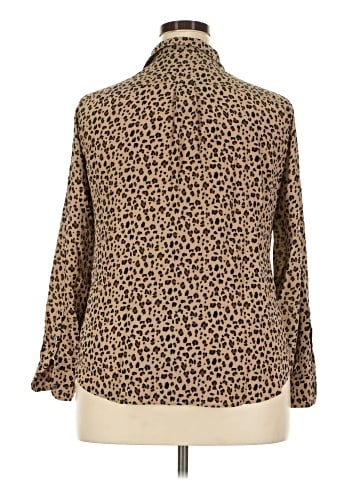 J.Crew Long Sleeve Silk Top (view 2)