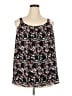 Lane Bryant 100% Polyester Black Sleeveless Blouse Size 20 - photo 1