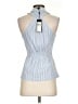 BCBGMAXAZRIA Blue Sleeveless Button-Down Shirt Size XXS - photo 2