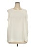 Karen Scott Ivory Sleeveless Blouse Size 2X - photo 1