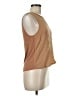 Splendid 100% Silk Tan Sleeveless T-Shirt Size M - photo 4