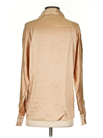 Vince. Long Sleeve Silk Top (view 2)