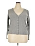 ELOQUII Gray Long Sleeve Top Size 18 Plus - photo 1
