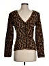Emanuel Ungaro Parallele Animal Print Brown Wool Cardigan Size S - photo 1
